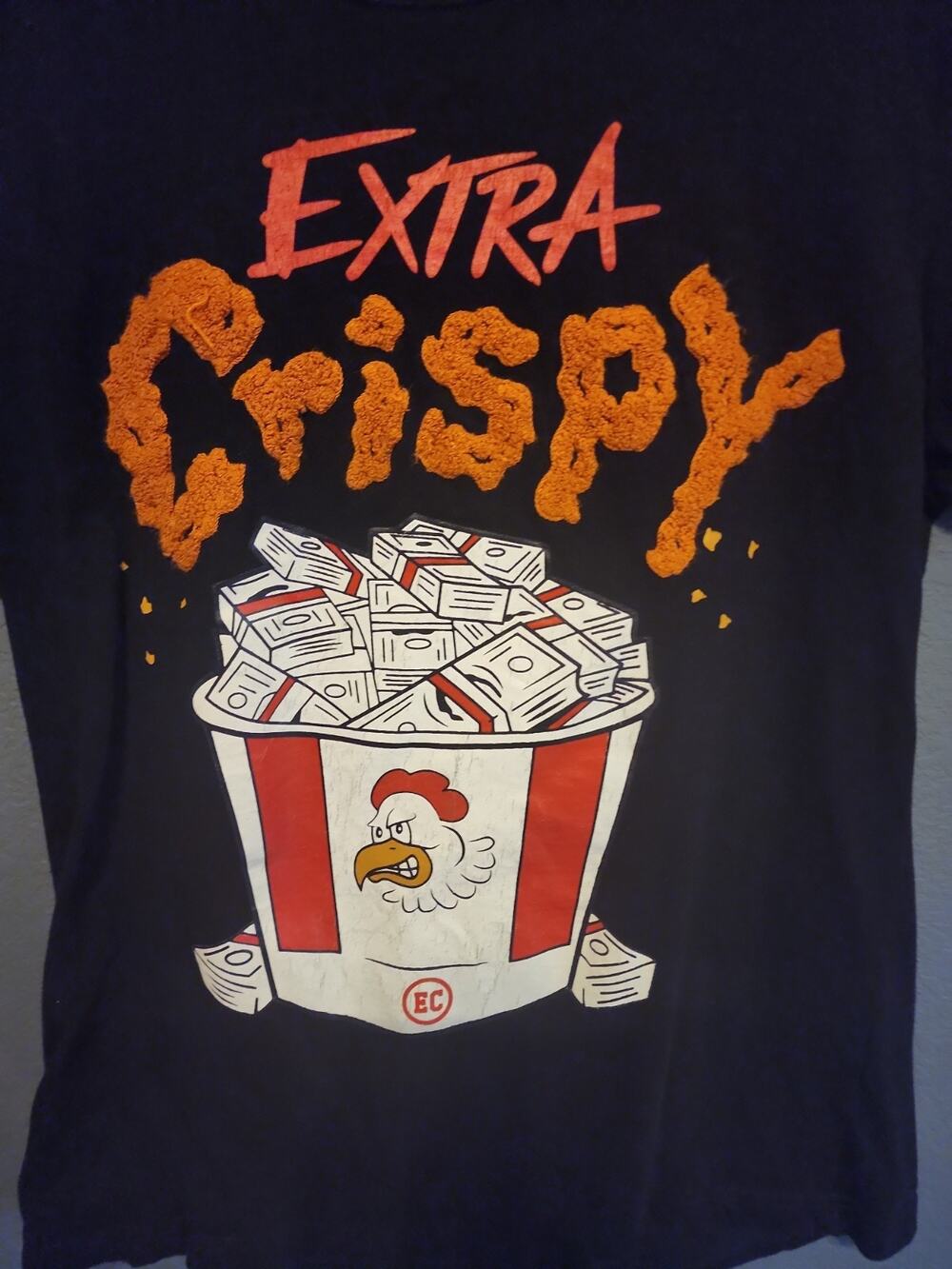 Archetype extra crispy black t shirt large